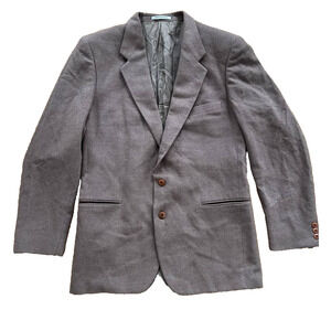 Yves Saint Laurent wool men Blazer suit jacket buttons pockets Brown L A001845